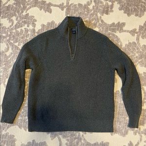 J Crew Cable Knit 1/4 Zip